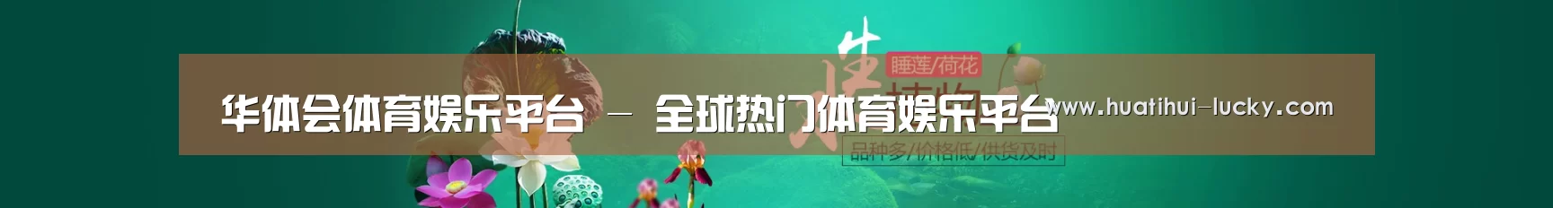 鲜花水草花卉网站模板